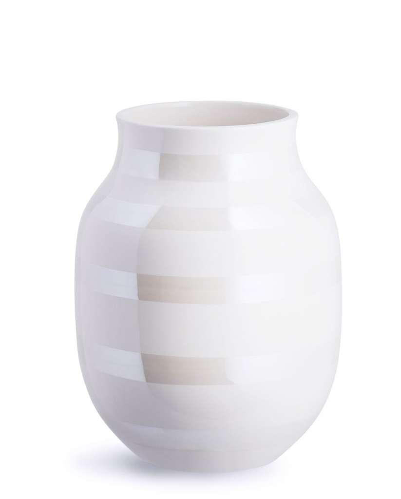 Kähler Design - Omaggio Keramikvase - H200 - perlmutt - indoor