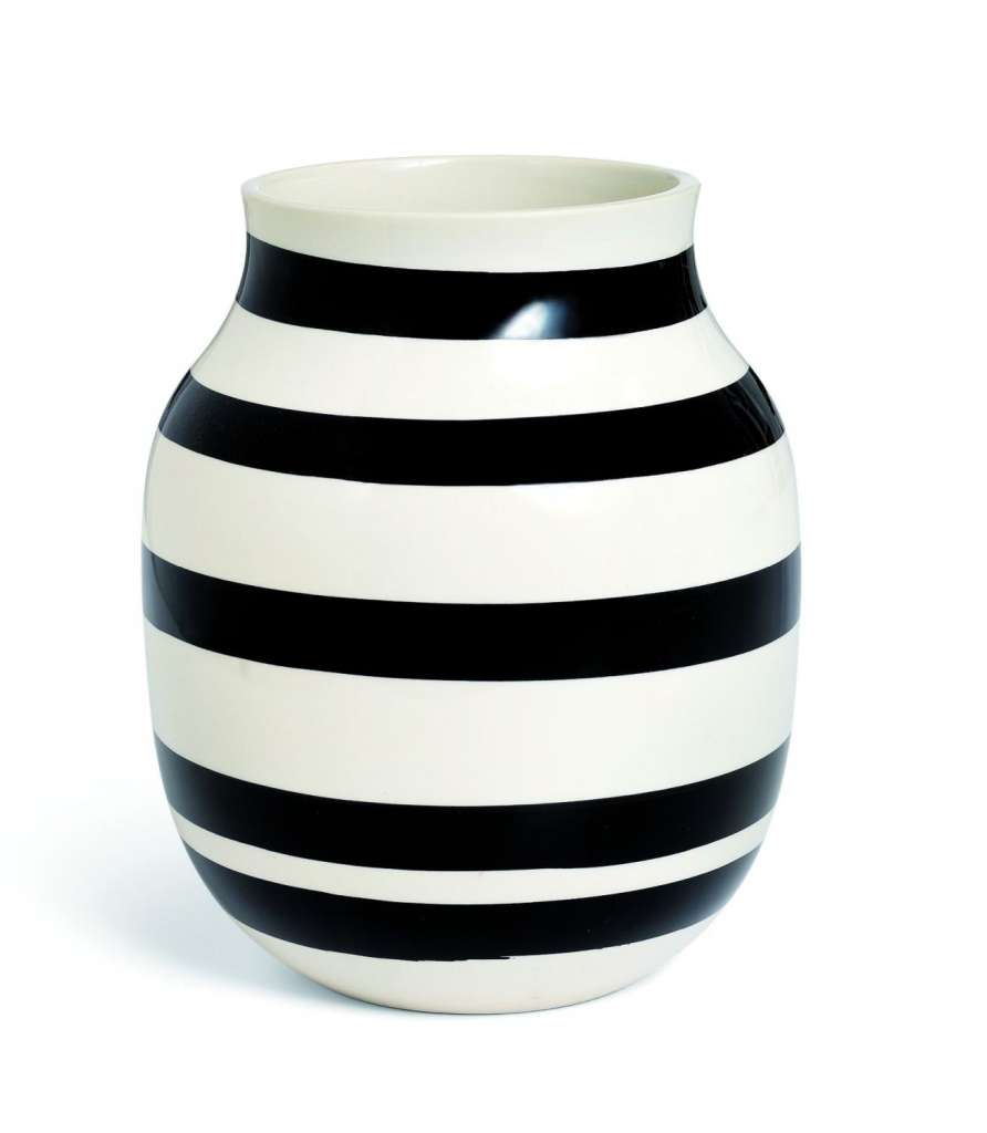 Kähler Design - Omaggio Keramikvase - H200 - schwarz - indoor
