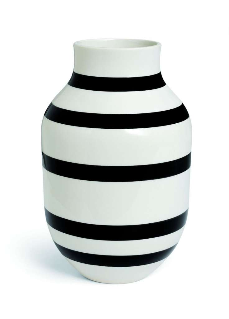 Kähler Design - Omaggio Keramikvase - H305 - schwarz - indoor