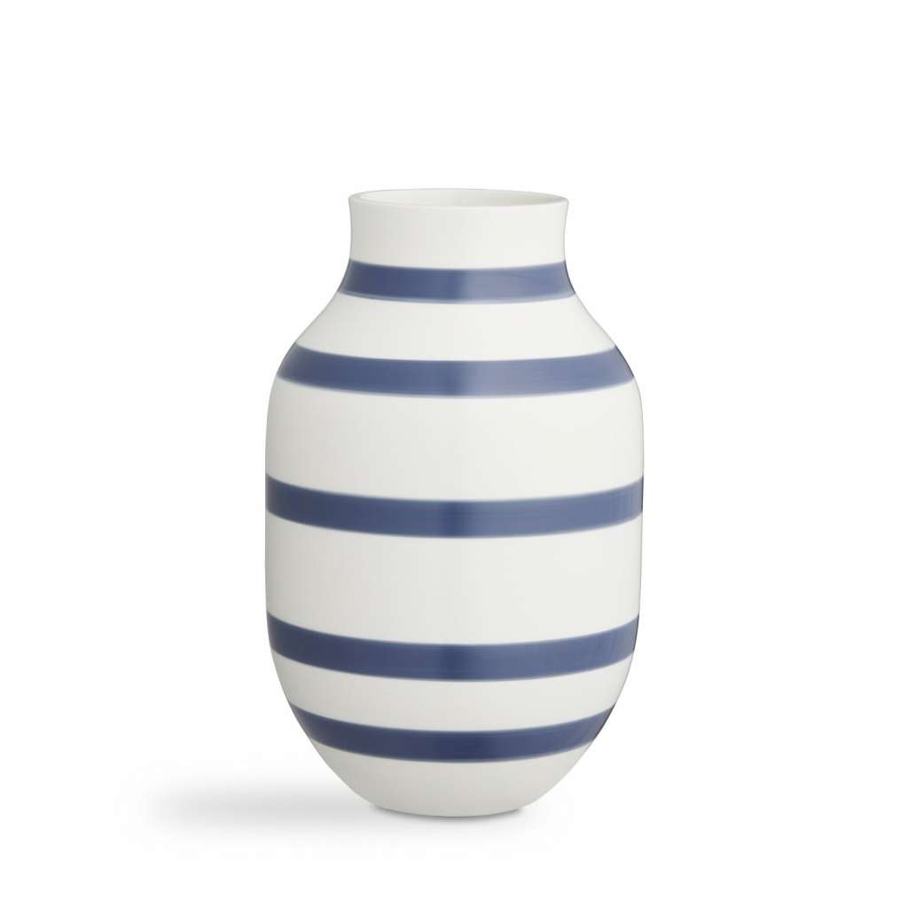 Kähler Design - Omaggio Keramikvase - H305 - stahlblau - indoor