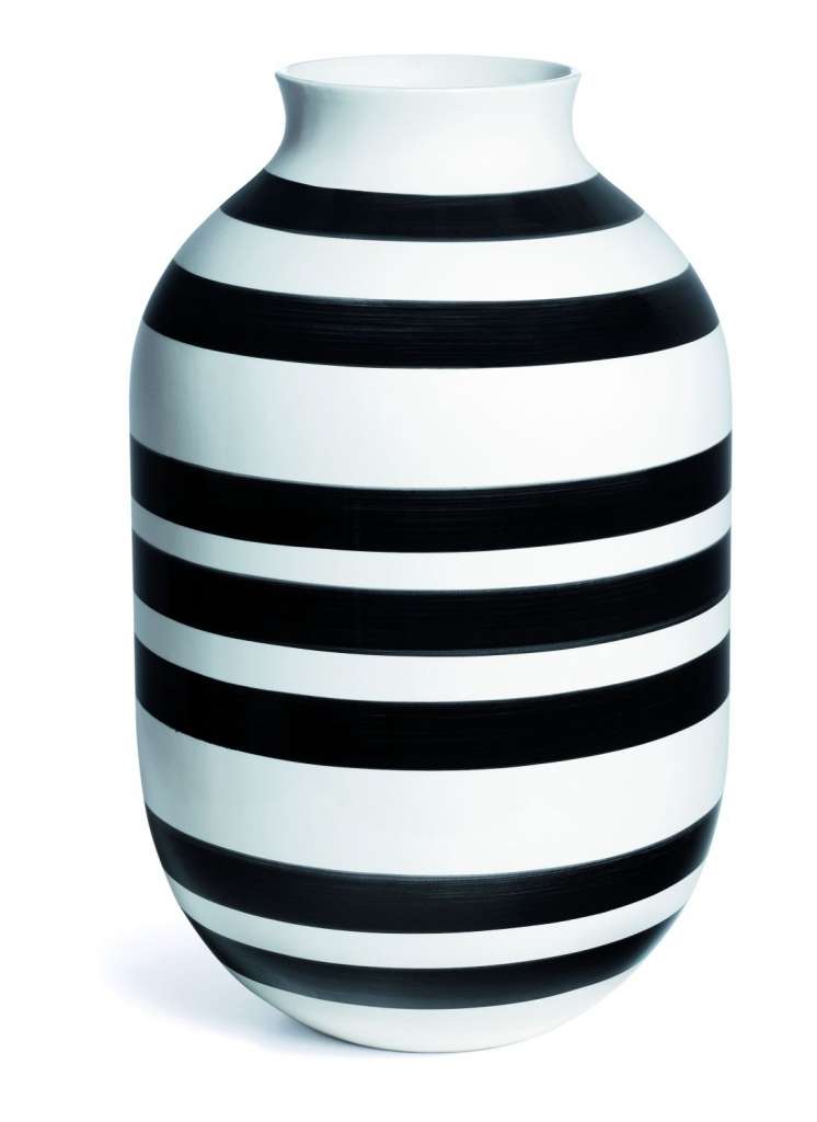 Kähler Design - Omaggio Keramikvase - H500 - schwarz - indoor