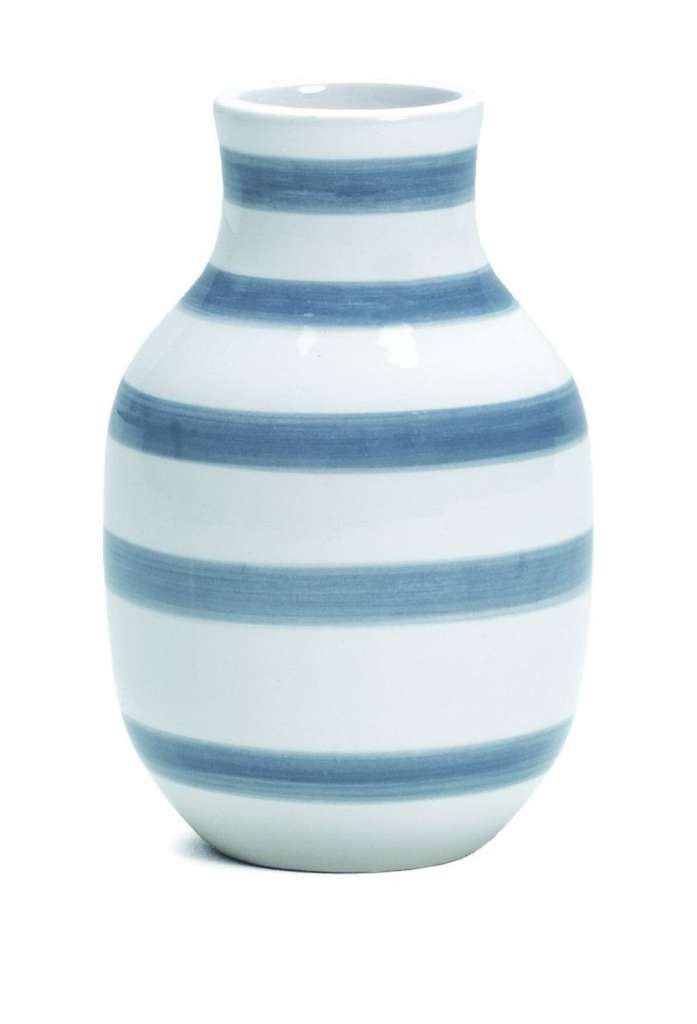 Kähler Design - Omaggio Keramikvase - H125 - light blue - indoor