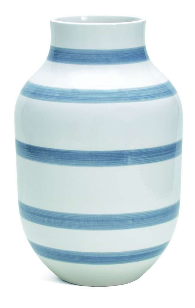 Kähler Design - Omaggio Keramikvase - H125 - light blue - indoor