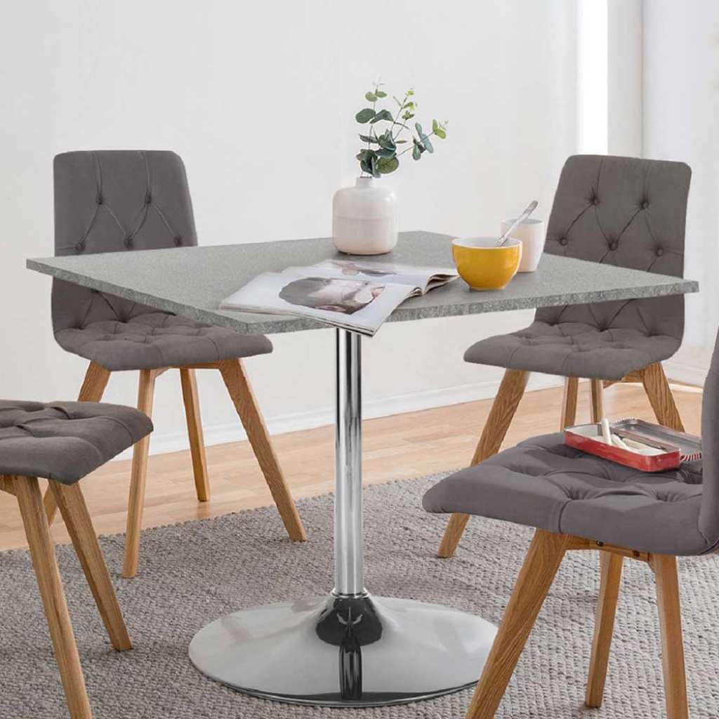 Esstisch in Beton Grau 90 cm breit