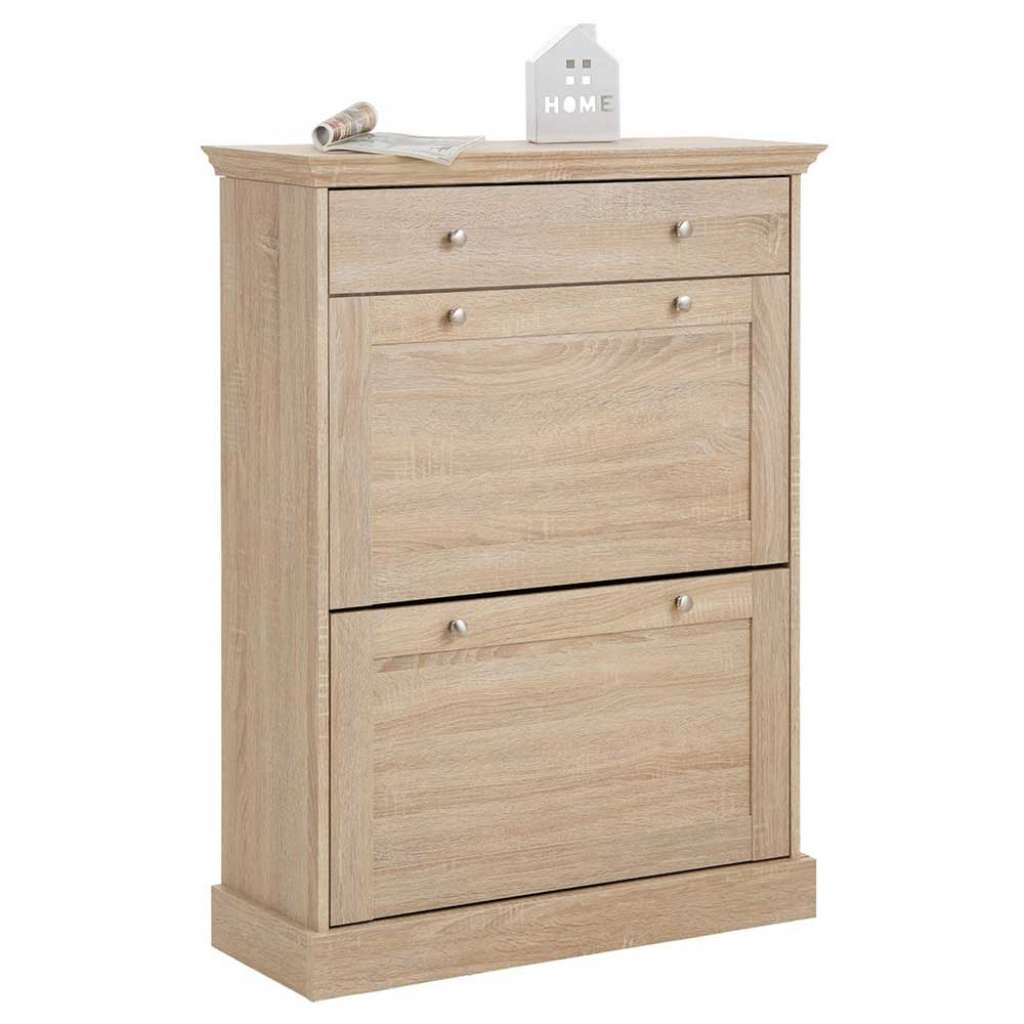 Schuhschrank in Eichefarben 80 cm breit