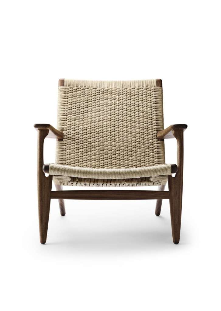 Carl Hansen - CH25 Sessel - Walnuss geölt - Geflecht schwarz - indoor