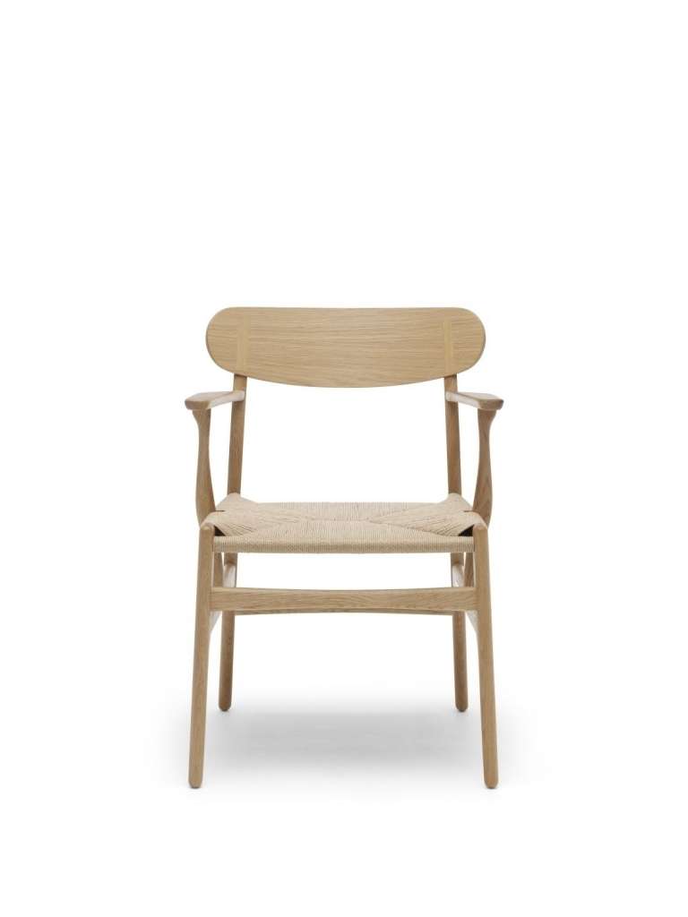 Carl Hansen - CH26 Stuhl - Eiche geölt - Geflecht schwarz - indoor