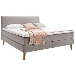 BOXSPRINGBETT Flachgewebe 180/200 cm INKL. Topper