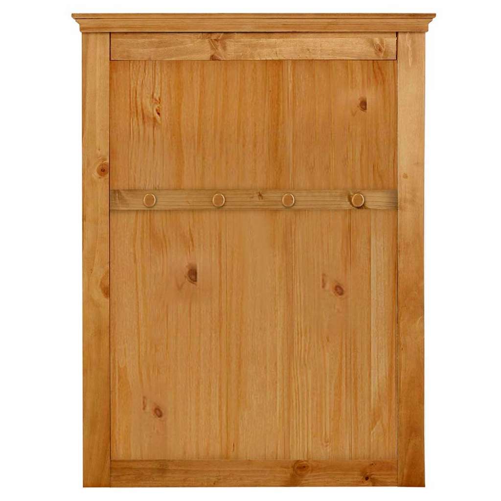 Kiefer Garderobe massiv gebeizt und geölt 4 Kleiderhaken
