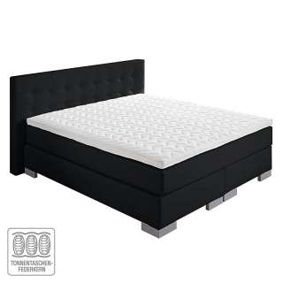 home24 Boxspringbett Minette Kunstleder