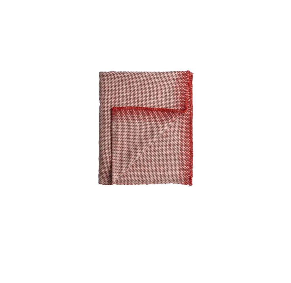 Roros Tweed - Una Decke - light red - indoor