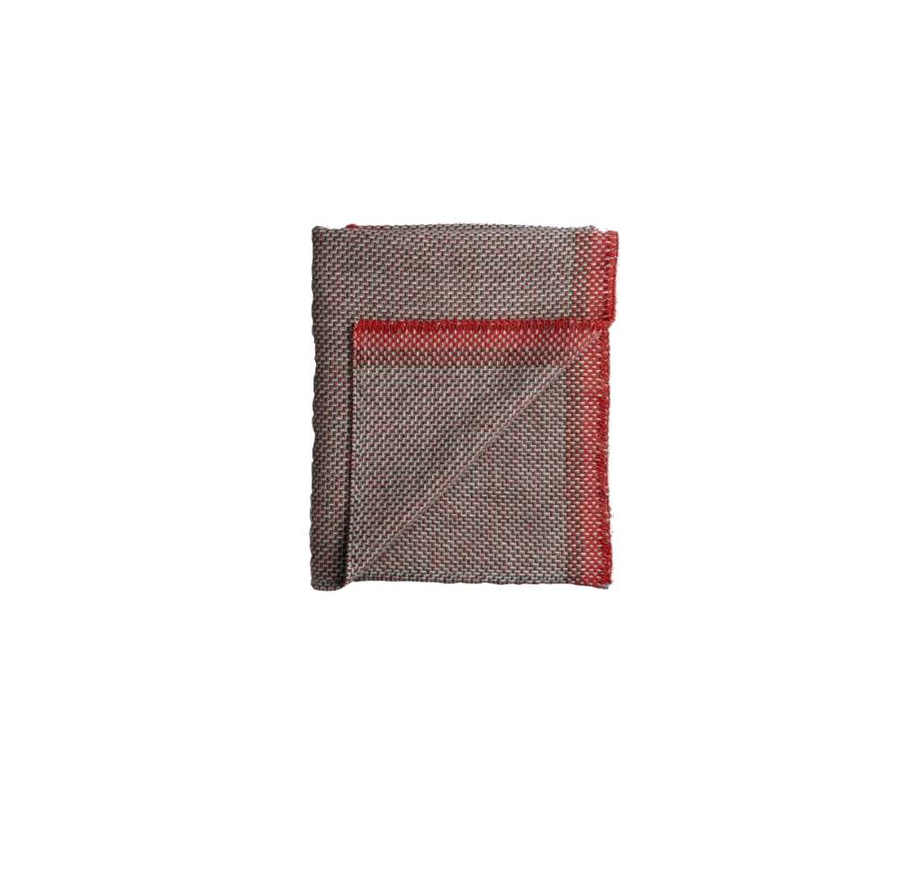 Roros Tweed - Una Decke - green red - indoor