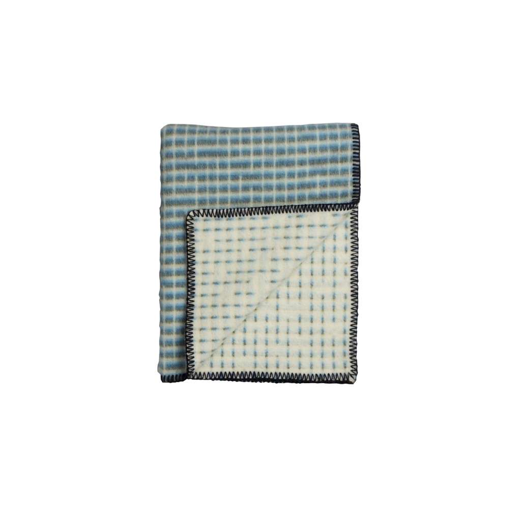 Roros Tweed - Agnes Decke - blue-green - indoor