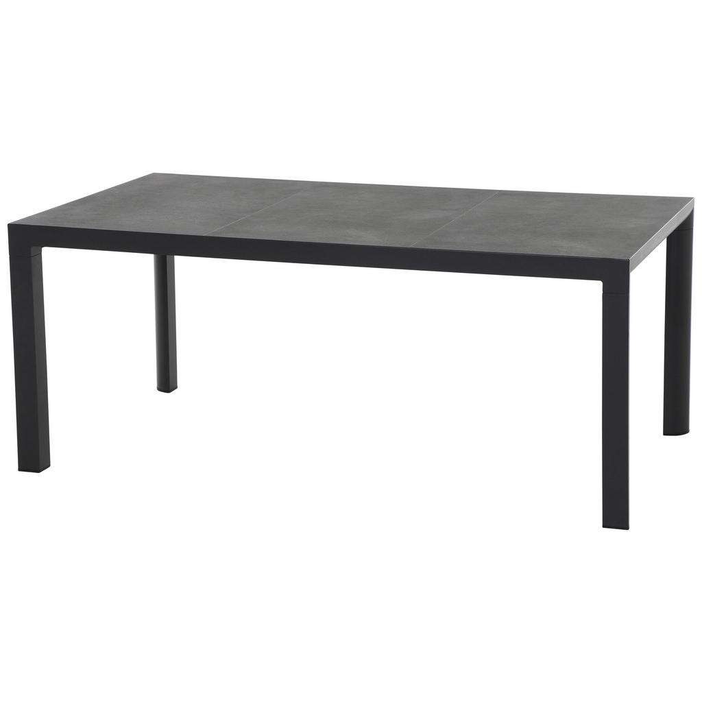 GARTENTISCH Metall, Keramik Anthrazit