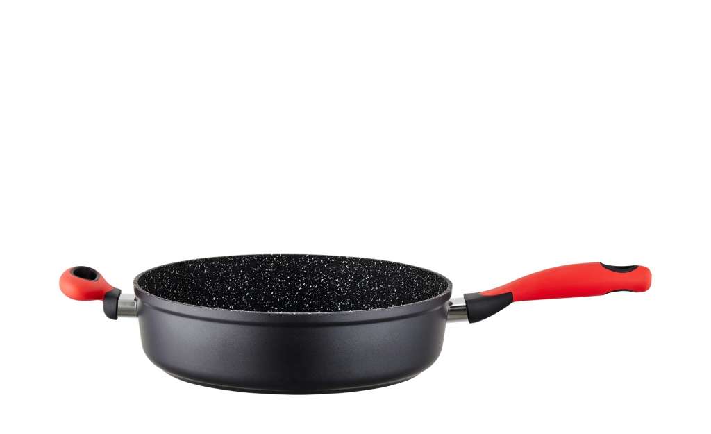 KHG Schmorpfanne  Red'n Hot ¦ schwarz ¦ Aluminium-Guss ¦ Maße (cm): H: 7,5 Ø: 28 Töpfe & Pfannen & Zubehör > Pfannen > Schmorpfannen - Höffner