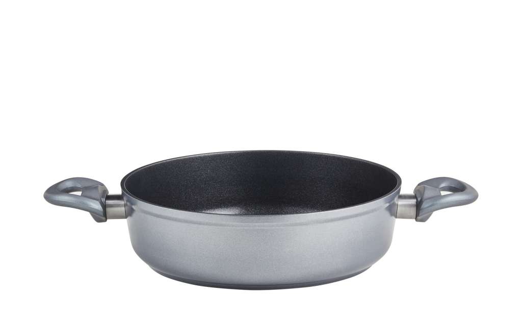 KHG Servierpfanne ¦ grau ¦ Aluminium ¦ Maße (cm): H: 7 Ø: 24 Töpfe & Pfannen & Zubehör > Pfannen > Spezial-Pfannen - Höffner
