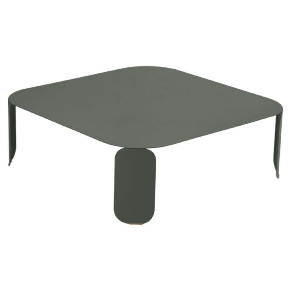 Fermob - Bebop Tisch quadratisch - H 29 cm - Rosmarin 48 - indoor