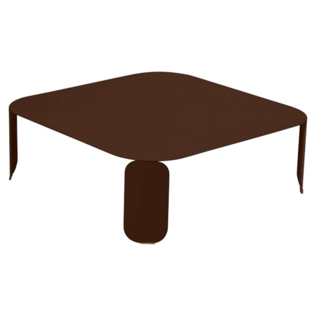 Fermob - Bebop Tisch quadratisch - H 29 cm - Rost 09 - indoor
