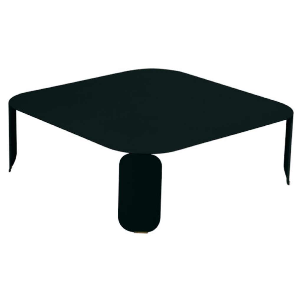 Fermob - Bebop Tisch quadratisch - H 29 cm - Lakritze 42 - indoor