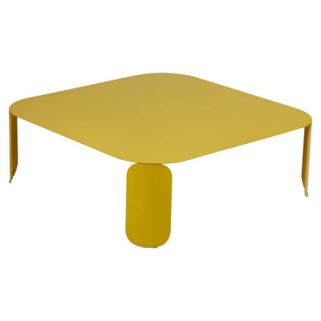 Fermob - Bebop Tisch quadratisch - H 29 cm - Honig 73 - indoor