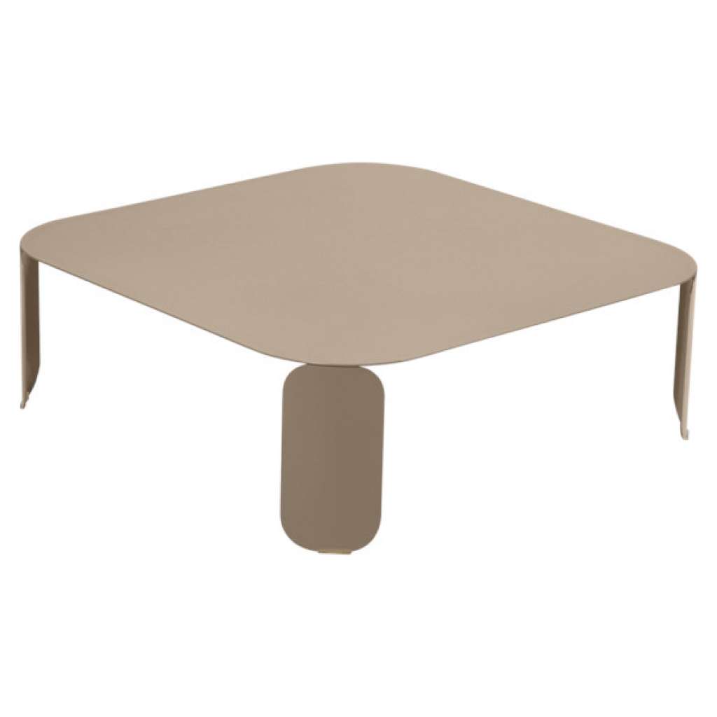 Fermob - Bebop Tisch quadratisch - H 29 cm - Muskat 14 - indoor