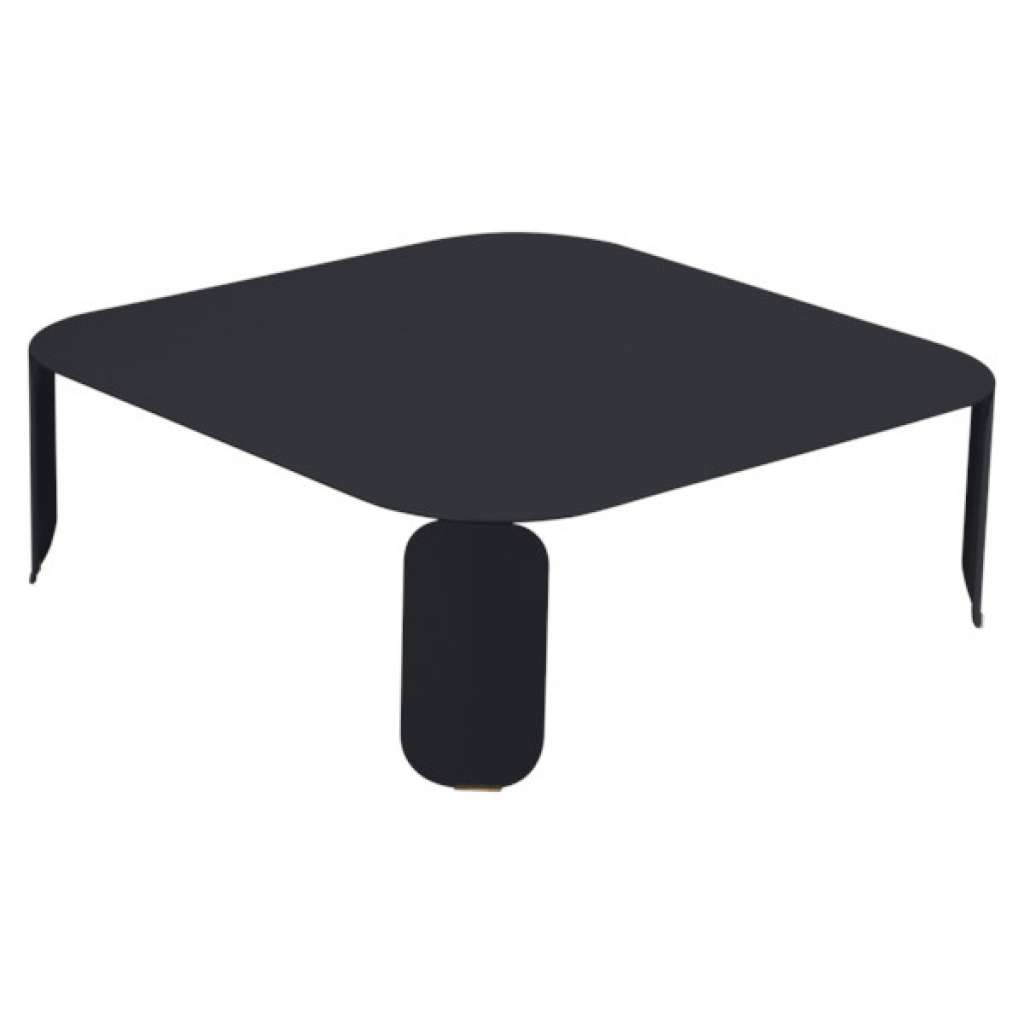 Fermob - Bebop Tisch quadratisch - H 29 cm - Anthrazit 47 - indoor