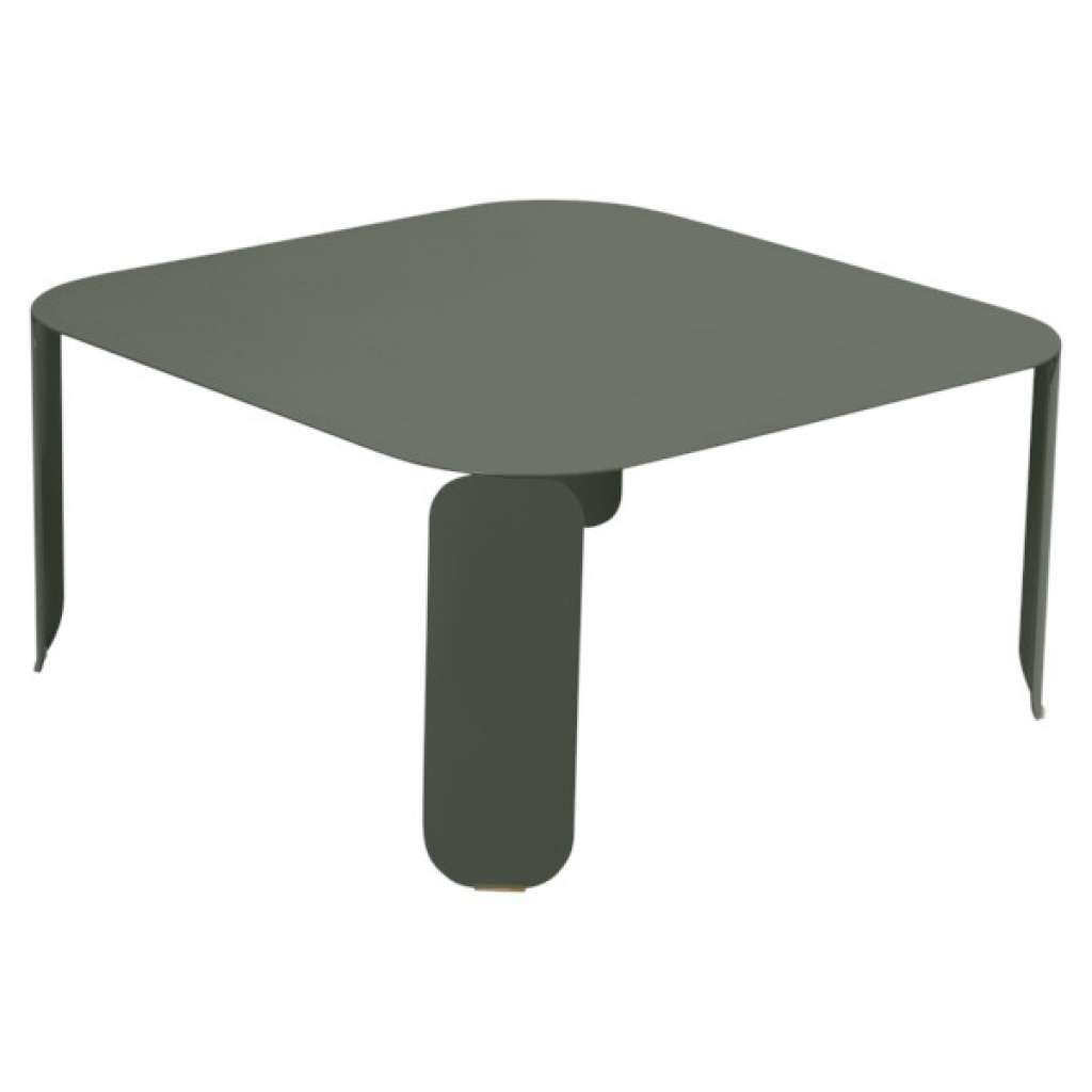 Fermob - Bebop Tisch quadratisch - H 42 cm - Rosmarin 48 - indoor