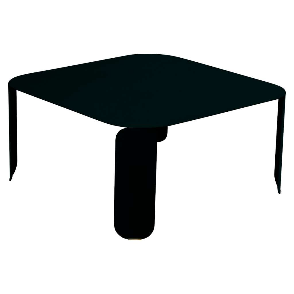 Fermob - Bebop Tisch quadratisch - H 42 cm - Lakritze 42 - indoor