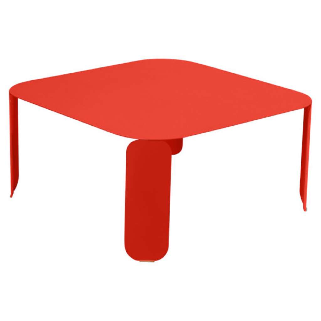 Fermob - Bebop Tisch quadratisch - H 42 cm - Capucine 45 - indoor