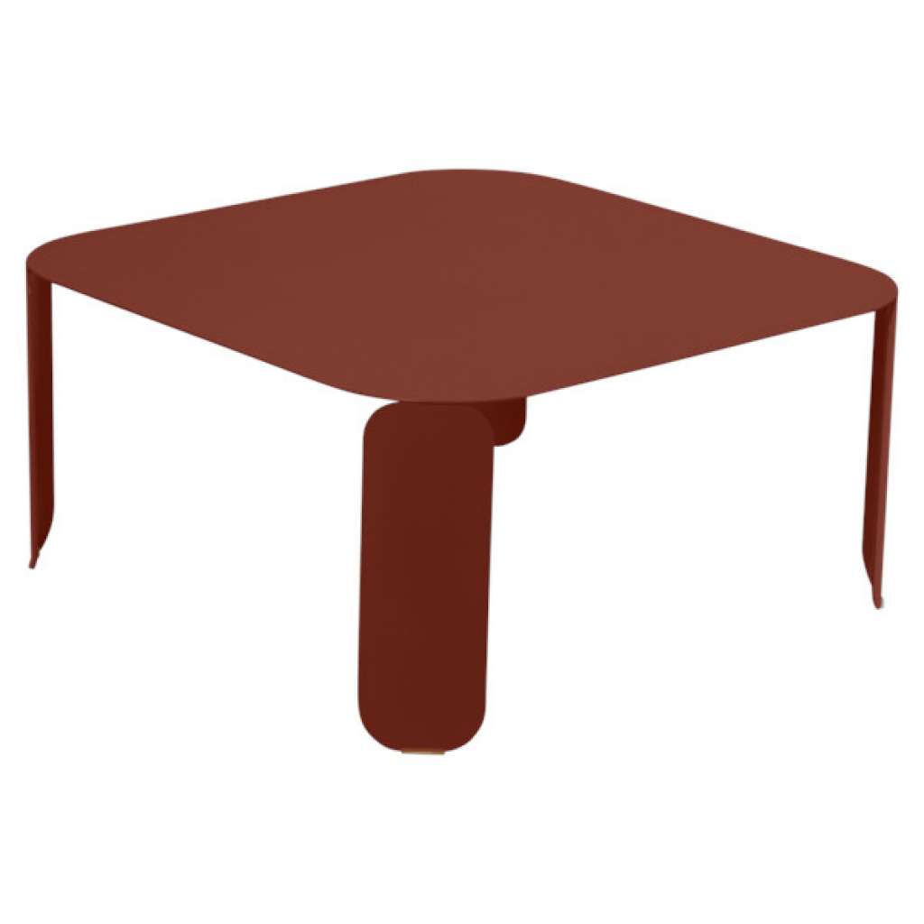 Fermob - Bebop Tisch quadratisch - H 42 cm - Ockerrot 20 - indoor