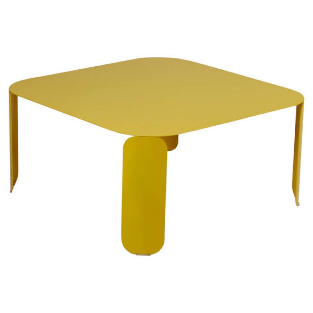 Fermob - Bebop Tisch quadratisch - H 42 cm - Honig 73 - indoor