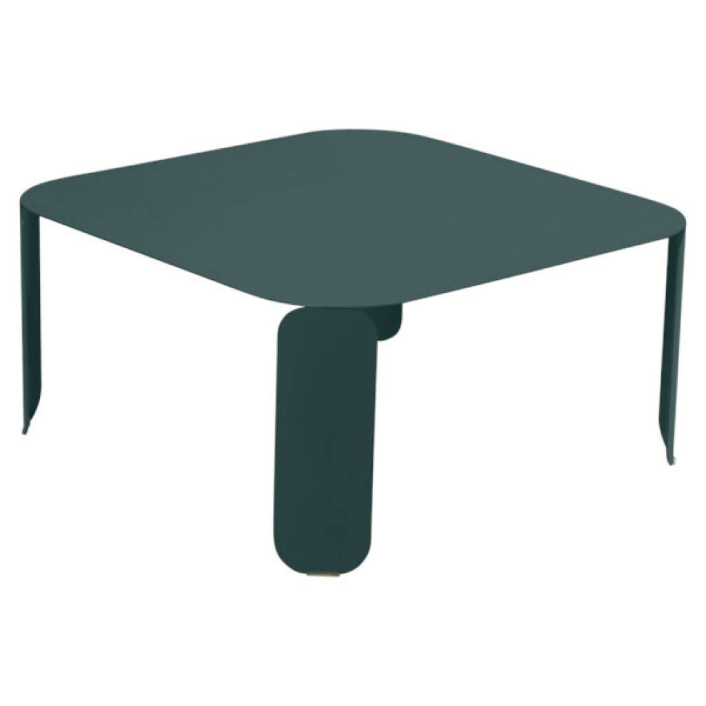 Fermob - Bebop Tisch quadratisch - H 42 cm - Gewittergrau 26 - indoor