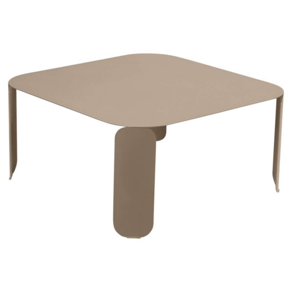 Fermob - Bebop Tisch quadratisch - H 42 cm - Muskat 14 - indoor