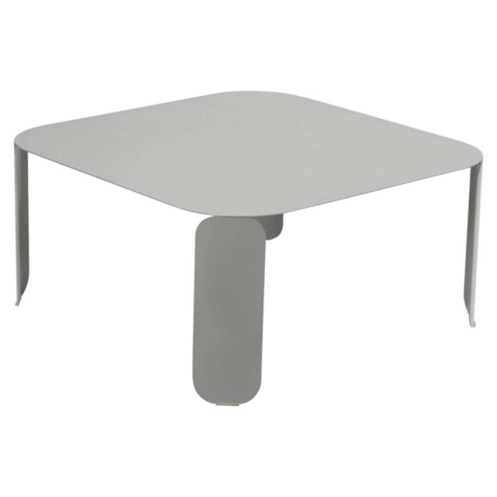 Fermob - Bebop Tisch quadratisch - H 42 cm - Metallgrau 38 - indoor