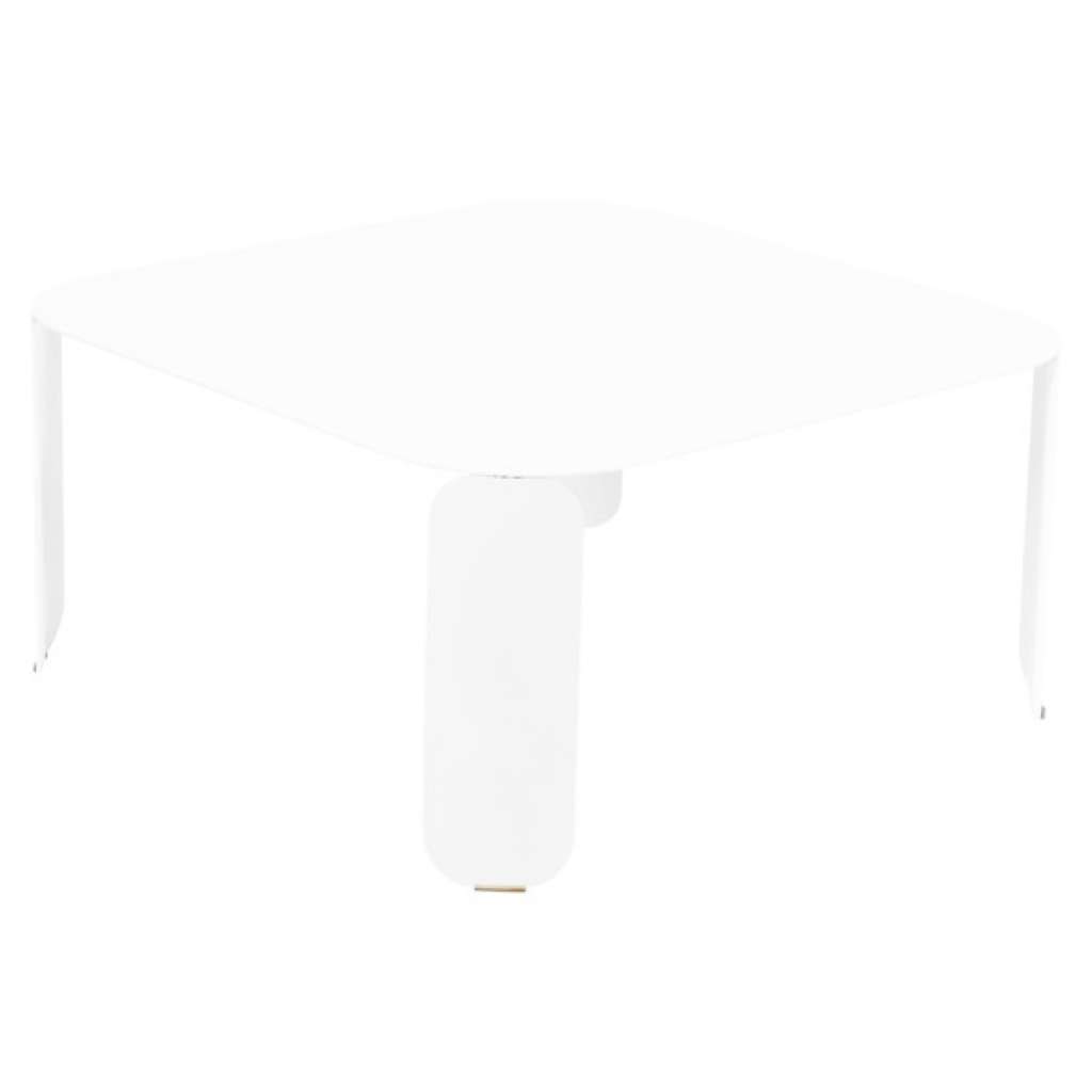 Fermob - Bebop Tisch quadratisch - H 42 cm - Baumwollweiss 01 - indoor