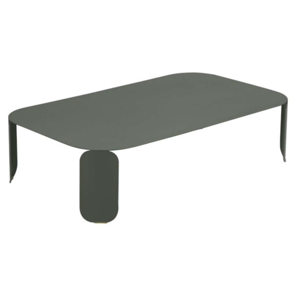 Fermob - Bebop Tisch rechteckig H 29 cm - Rosmarin 48 - indoor
