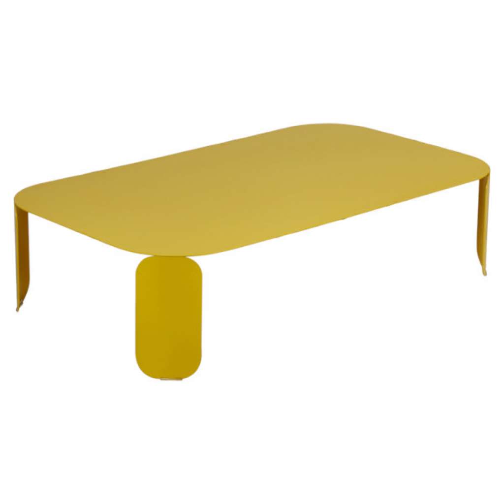 Fermob - Bebop Tisch rechteckig H 29 cm - Honig 73 - indoor