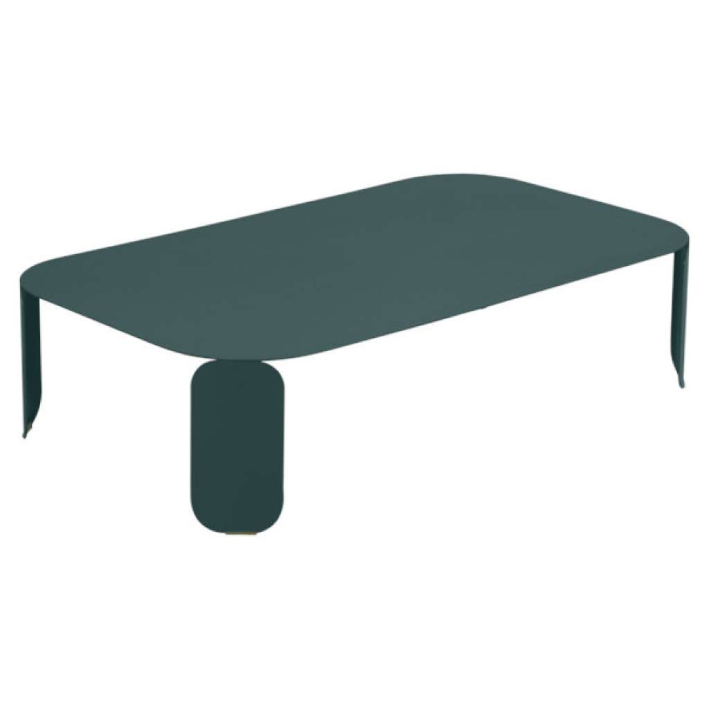 Fermob - Bebop Tisch rechteckig H 29 cm - Gewittergrau 26 - indoor