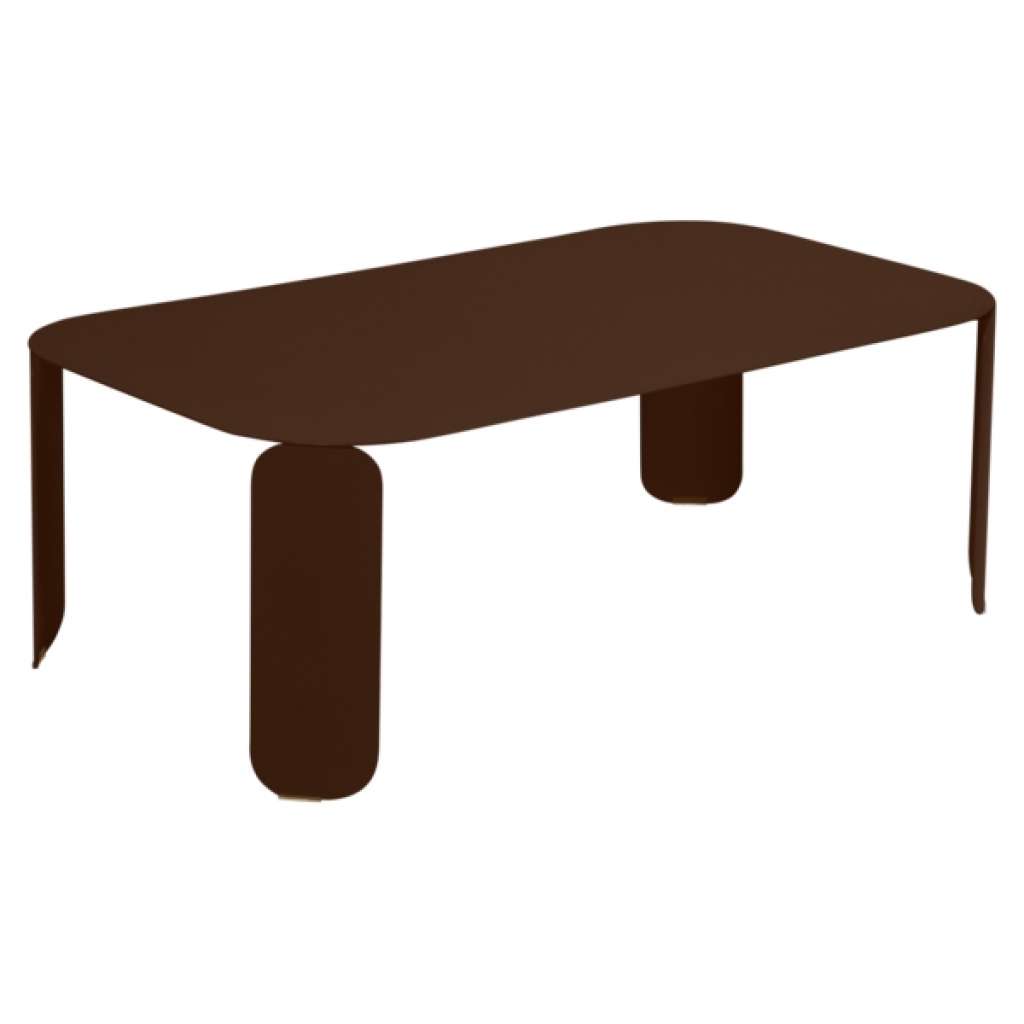 Fermob - Bebop Tisch rechteckig H 42 cm - Rost 09 - indoor