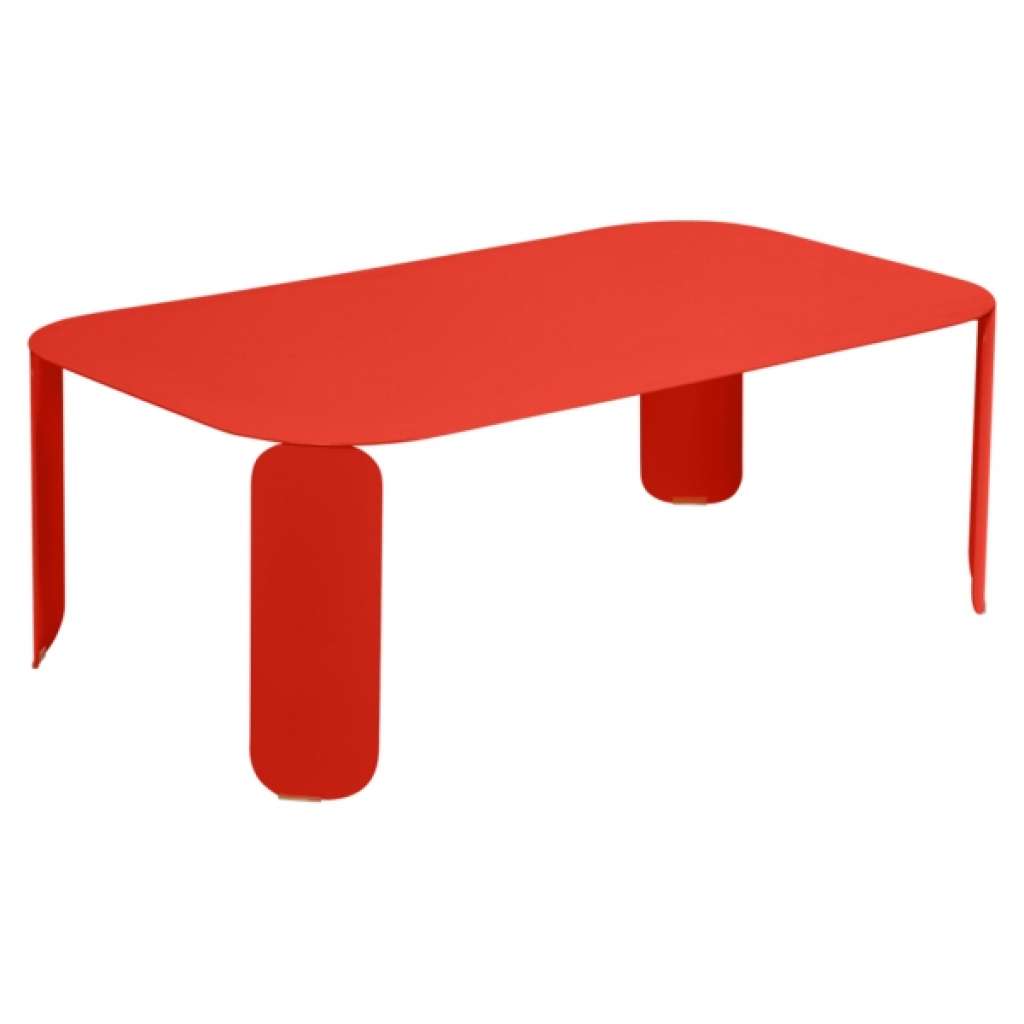 Fermob - Bebop Tisch rechteckig H 42 cm - Capucine 45 - indoor