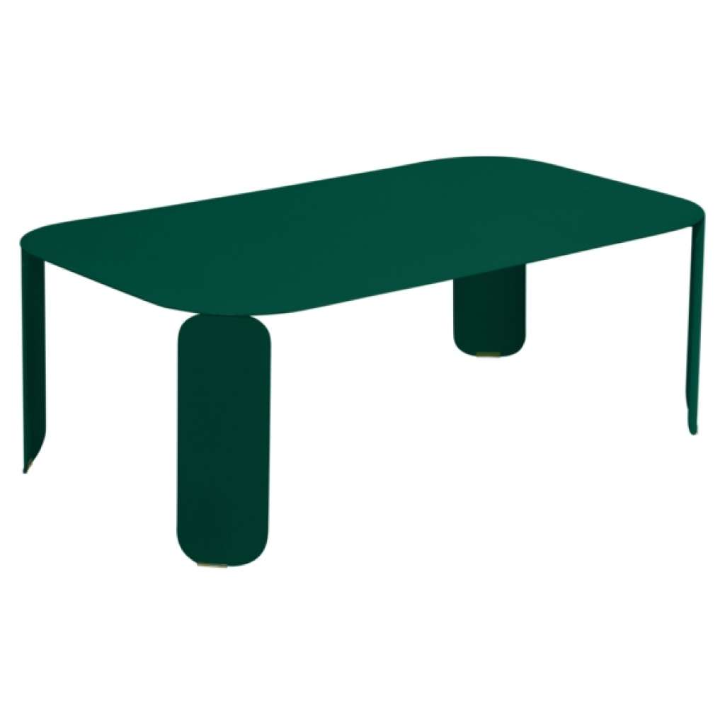 Fermob - Bebop Tisch rechteckig H 42 cm - Zederngrün 02 - indoor
