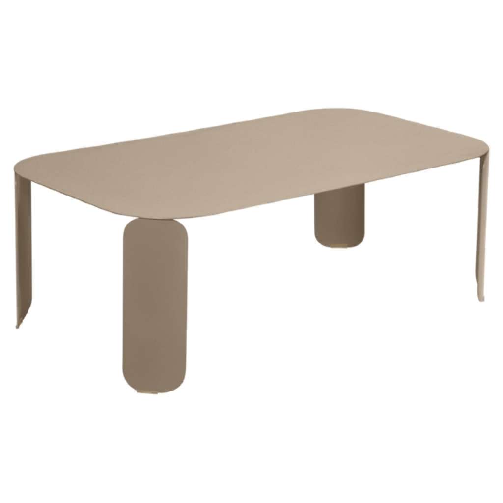 Fermob - Bebop Tisch rechteckig H 42 cm - Muskat 14 - indoor