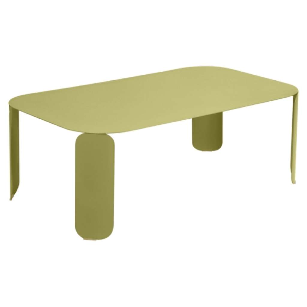 Fermob - Bebop Tisch rechteckig H 42 cm - Lindgrün 65 - indoor