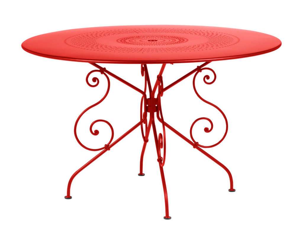 Fermob - 1900 Tisch Ø 118 cm - 67 Mohnrot - outdoor