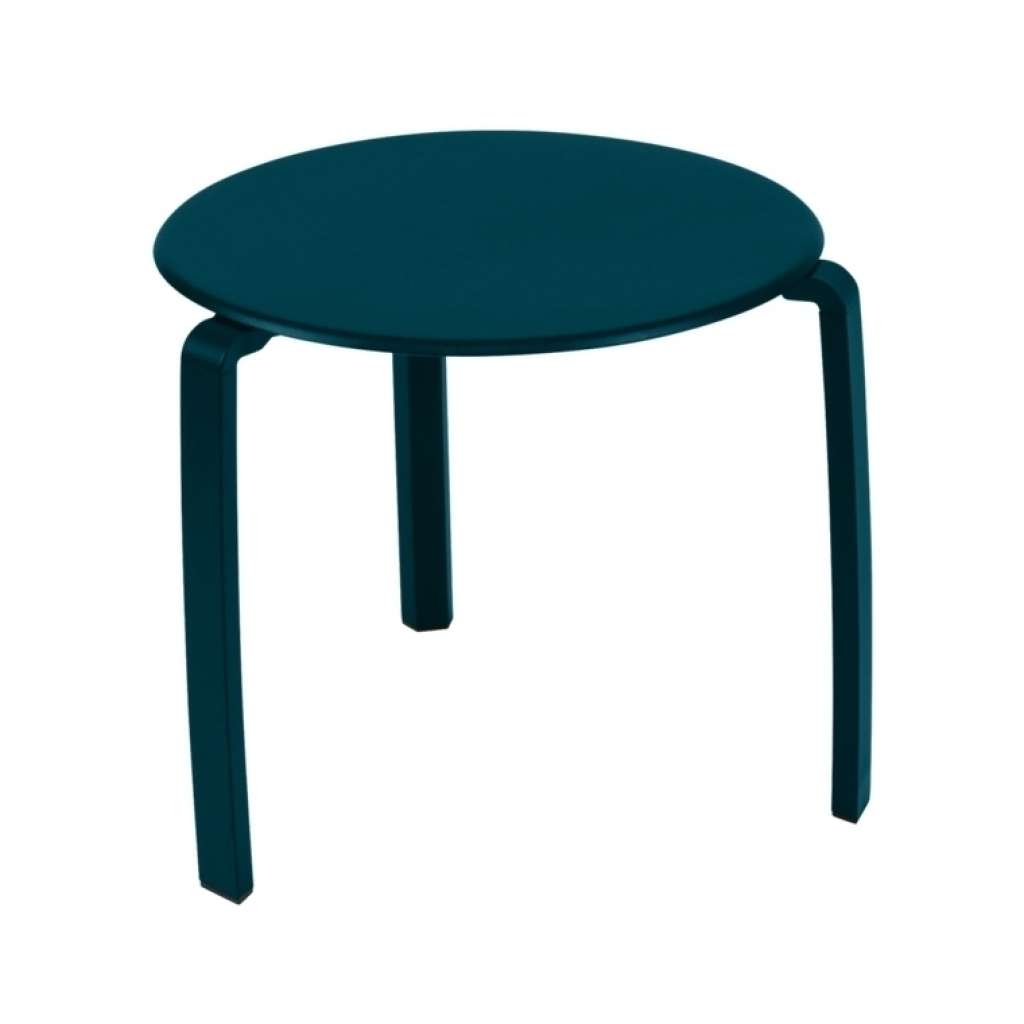 Fermob - ALIZÉ Niedriger Tisch Ø 48 cm  - 21 Acapulcoblau - outdoor