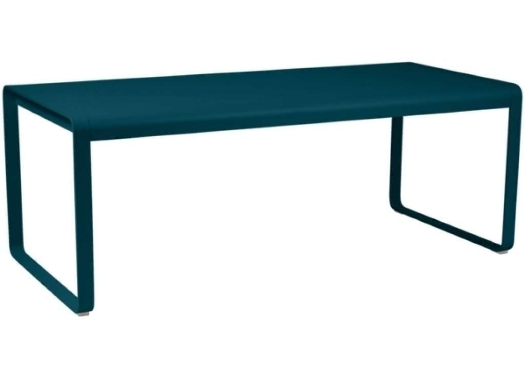 Fermob - BELLEVIE Tisch - 190 x 92 cm - 21 Acapulcoblau - indoor