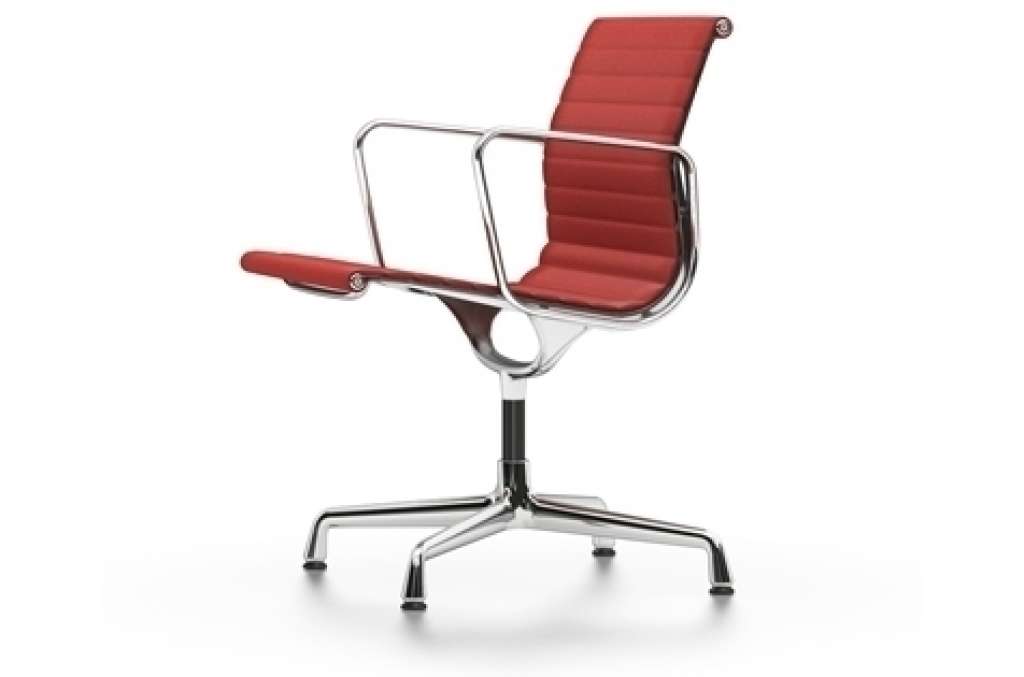 Vitra - Aluminium Chair - EA 108 - Hopsak - 96 rot/cognac - indoor