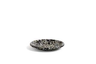 HAY - Enamel kleiner Teller - black - indoor