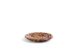 HAY - Enamel kleiner Teller - brown - indoor