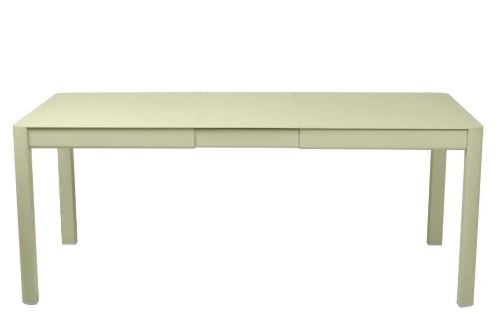 Fermob - Ribambelle Tisch mit 1 Einlegeplatte - Lindgrün 65 - outdoor